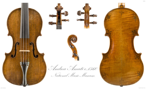アート・デザイン・音楽 CAPOLAVORI di ANDREA AMATI Luthier's Library Photos: Violin by Andrea Amati, ca. 1560