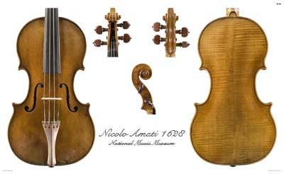 Luthier's Library Photos: Violin by Nicolo Amati, 1628 – National
